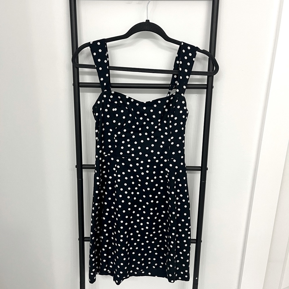 Polka dot dress, worn once.